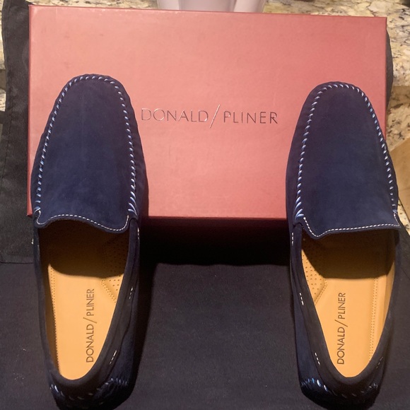 Donald J. Pliner Men\'s Dark Blue Slip-Ons main image 9